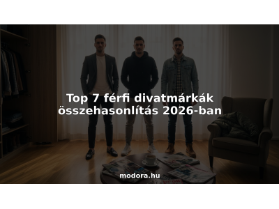 Top 6 férfi divatmárkák összehasonlítás 2026-ban