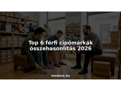 Top 6 férfi cipőmárkák összehasonlítás 2026